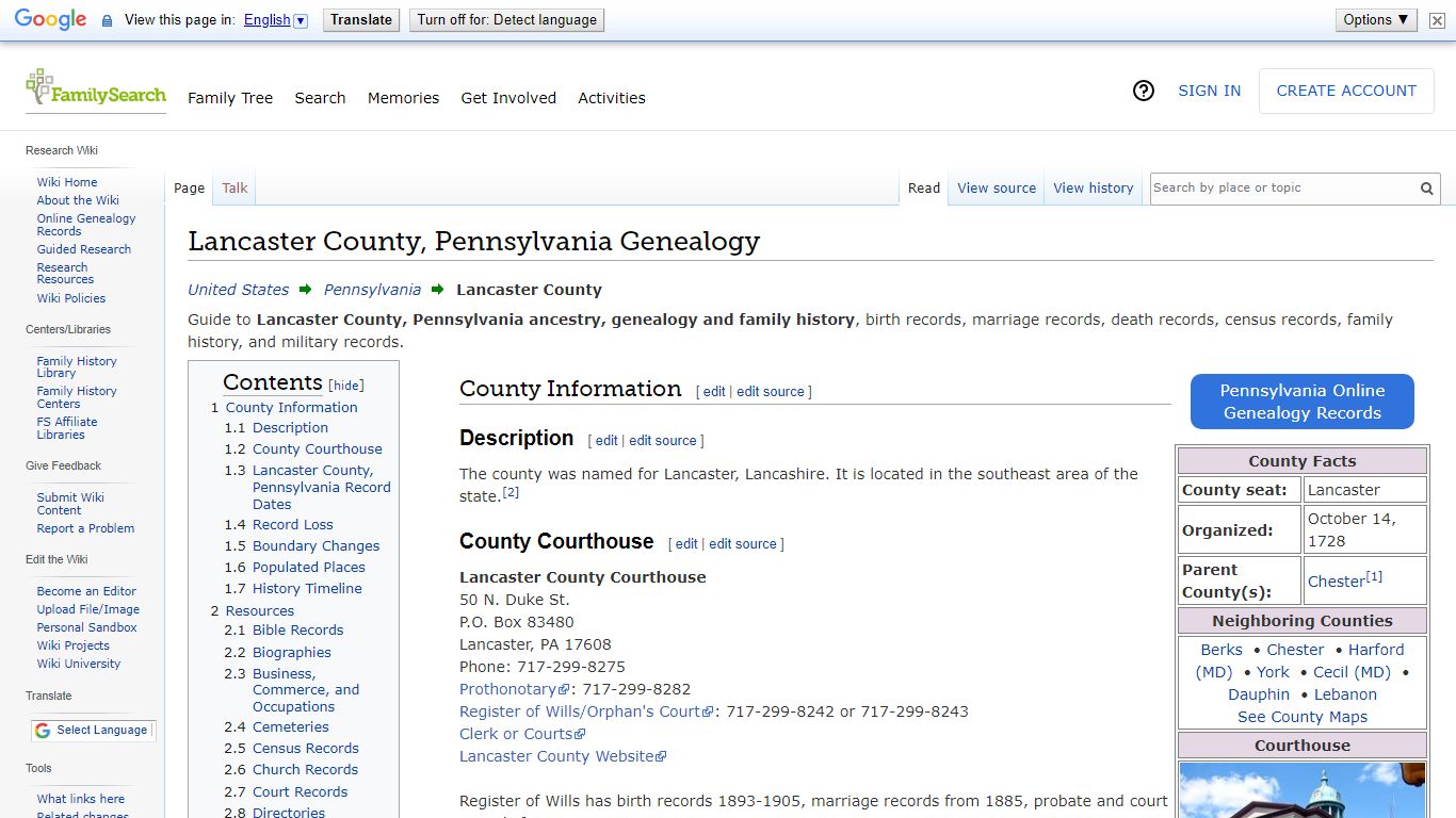 Lancaster County, Pennsylvania Genealogy • FamilySearch